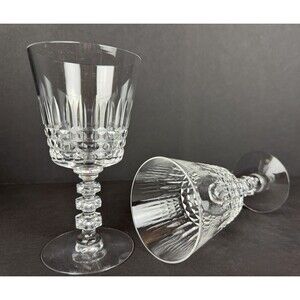 Vintage Pair of Tiffin-Franciscan Williamsburg Water Goblets, Mid-Century Modern